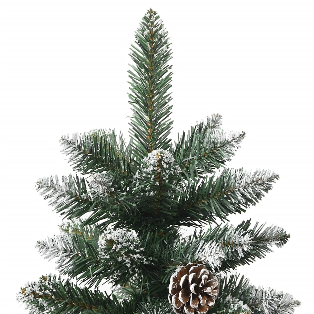 Kunstkerstboom met standaard 210 cm PVC groen