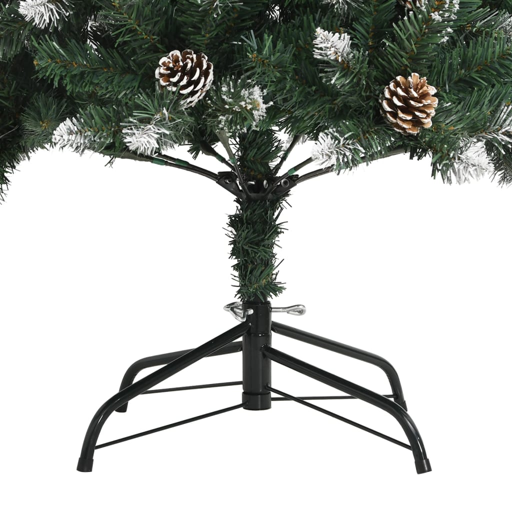 Kunstkerstboom met standaard 210 cm PVC groen