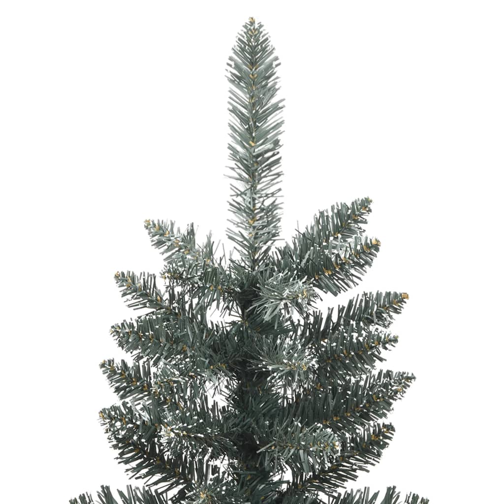 Kunstkerstboom met standaard smal 240 cm PVC groen