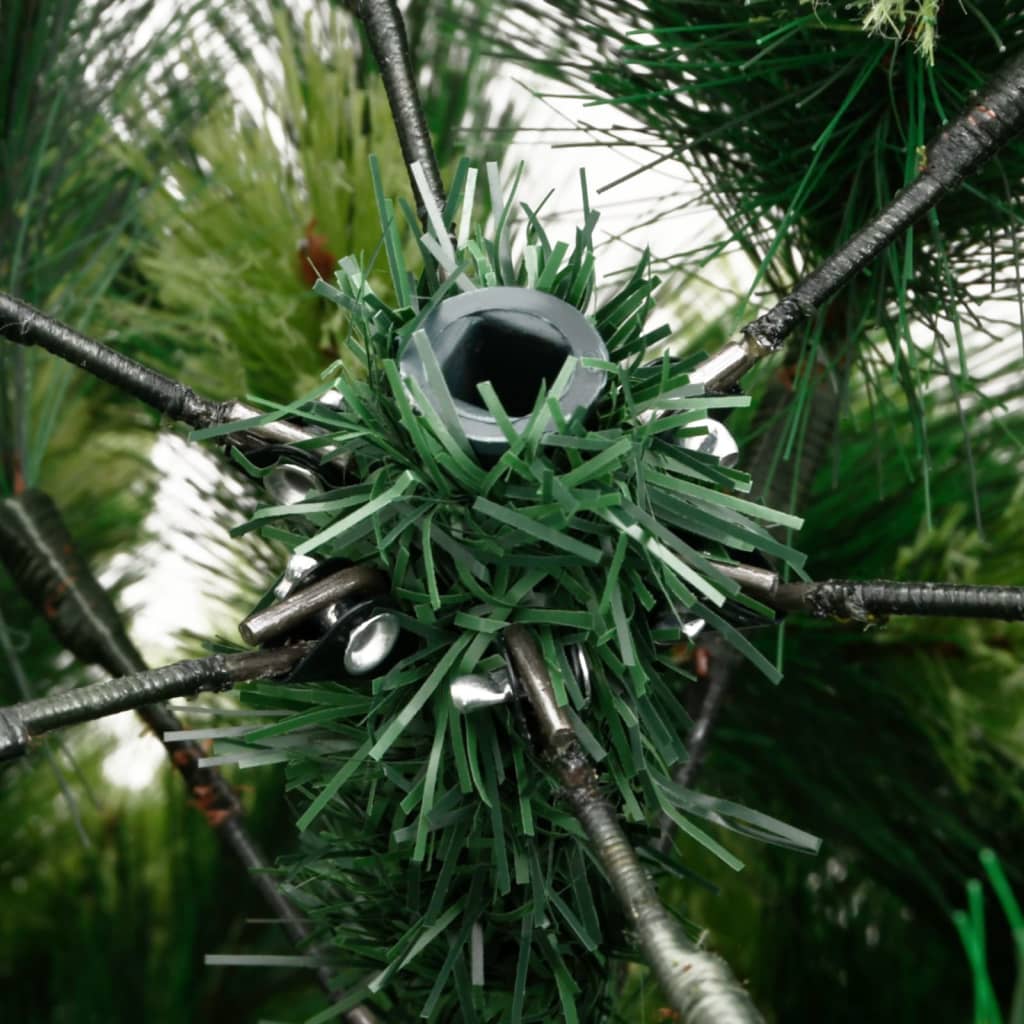 Kunstkerstboom met scharnieren en standaard 210 cm