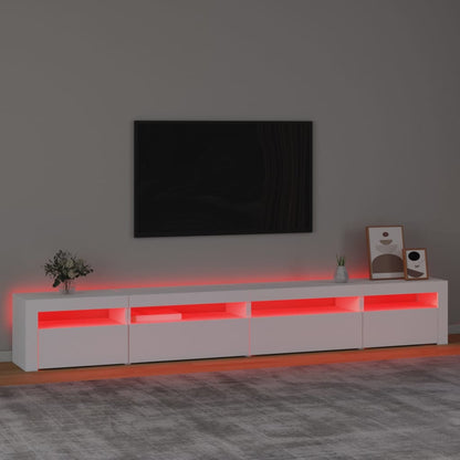 Tv-Meubel Met Led-Verlichting 270X35X40 Cm Wit 1 270 x 35 x 40 cm