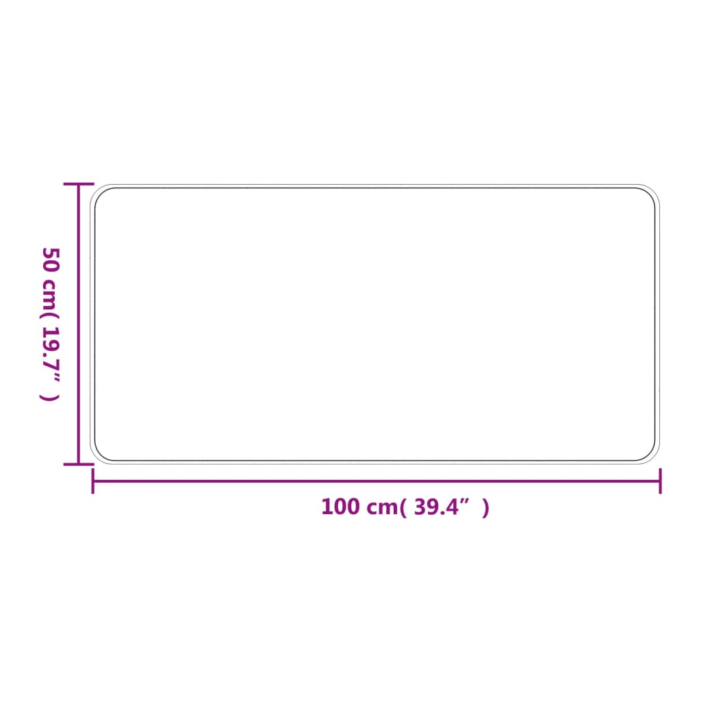 Tapijtloper Sisal-Look Kleurig 50 x 100 cm Zand