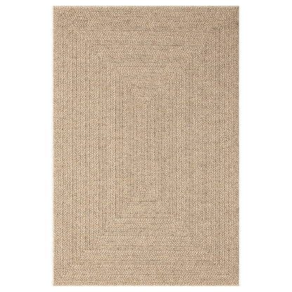 Vloerkleed Voor Binnen En Buiten Jute Look 120 x 170 cm Rechthoekig