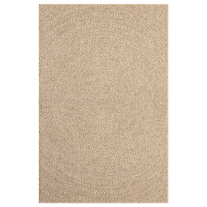 Vloerkleed Voor Binnen En Buiten Jute Look 200 x 290 cm Rond Rechthoekig