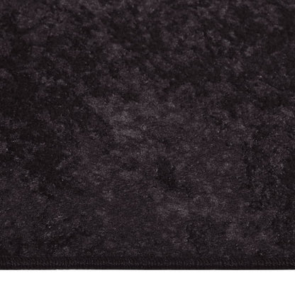 Vloerkleed Wasbaar Anti-Slip Kleurig Antraciet 150 x 230 cm
