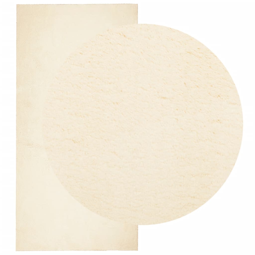 Vloerkleed Huarte Laagpolig Zacht Wasbaar Crème 100 x 200 cm