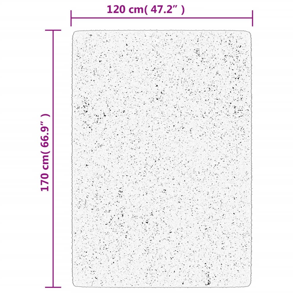 Vloerkleed Huarte Laagpolig Zacht Wasbaar Grijs 120 x 170 cm