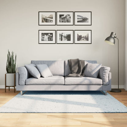 Vloerkleed Huarte Laagpolig Zacht Wasbaar Blauw 160 x 160 cm