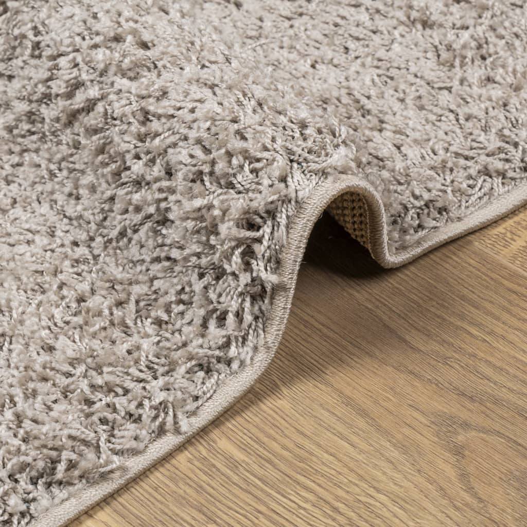 Vloerkleed Pamplona Shaggy Hoogpolig Modern Beige 240 x 340 cm