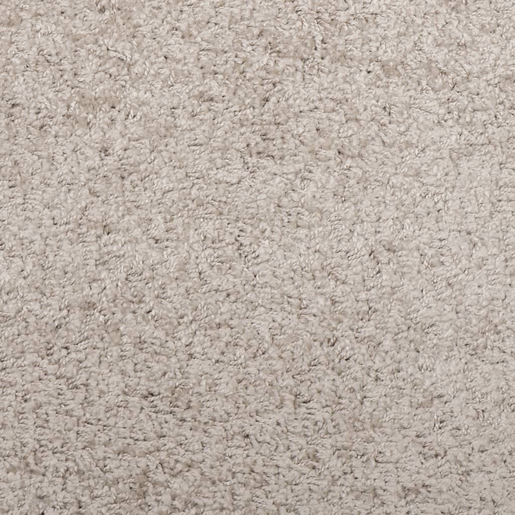 Vloerkleed Pamplona Shaggy Hoogpolig Modern Beige 240 x 340 cm