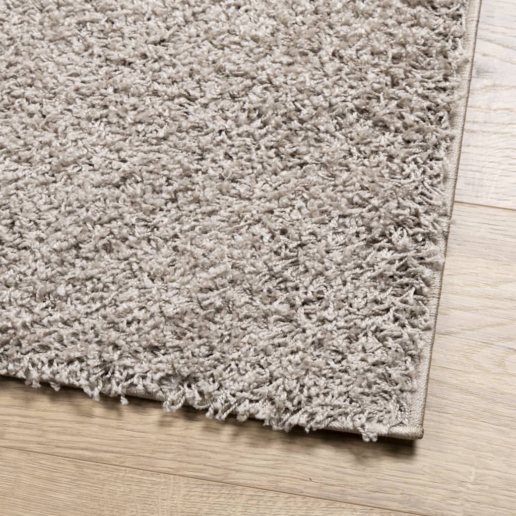 Vloerkleed Shaggy Hoogpolig Modern Beige 300 x 400 cm