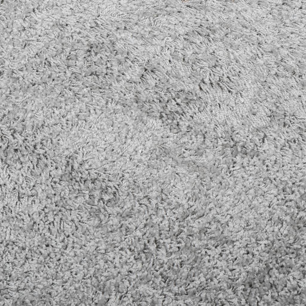 Vloerkleed Pamplona Shaggy Hoogpolig Modern Grijs 240 x 240 cm