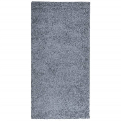 Vloerkleed Shaggy Hoogpolig Modern Blauw 100 x 200 cm