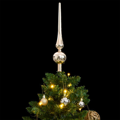 Kunstkerstboom met scharnieren 150 LED's en kerstballen 150 cm