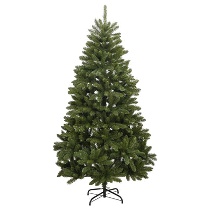 Kunstkerstboom met scharnieren 300 LED's en kerstballen 180 cm