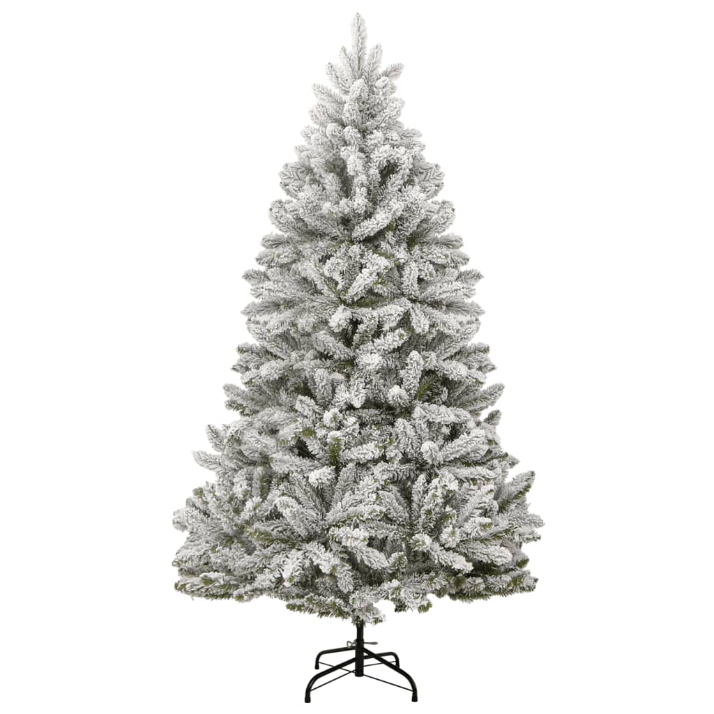 Kunstkerstboom met scharnieren 300 LED's en kerstballen 180 cm