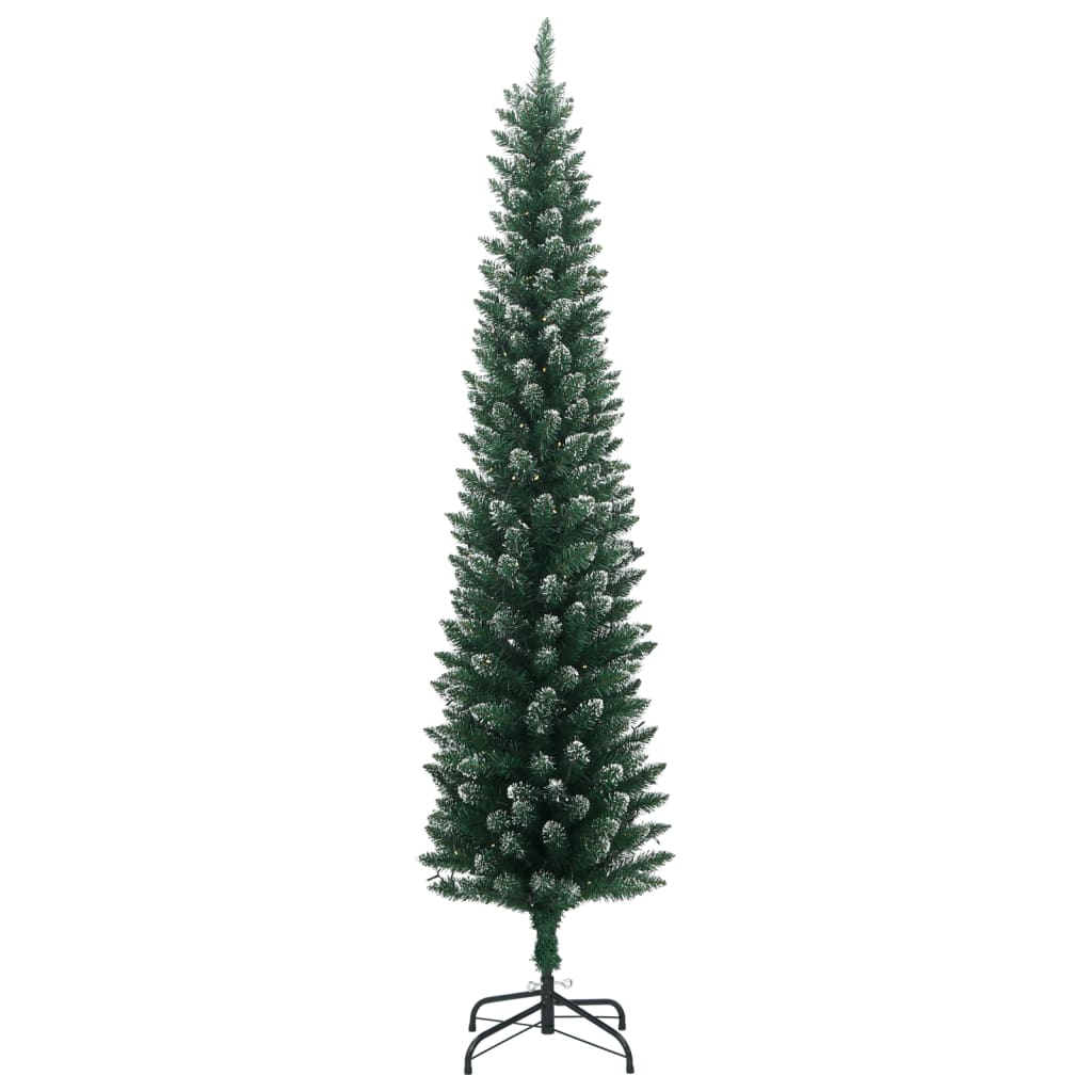 Kunstkerstboom smal met 300 LED's 210 cm