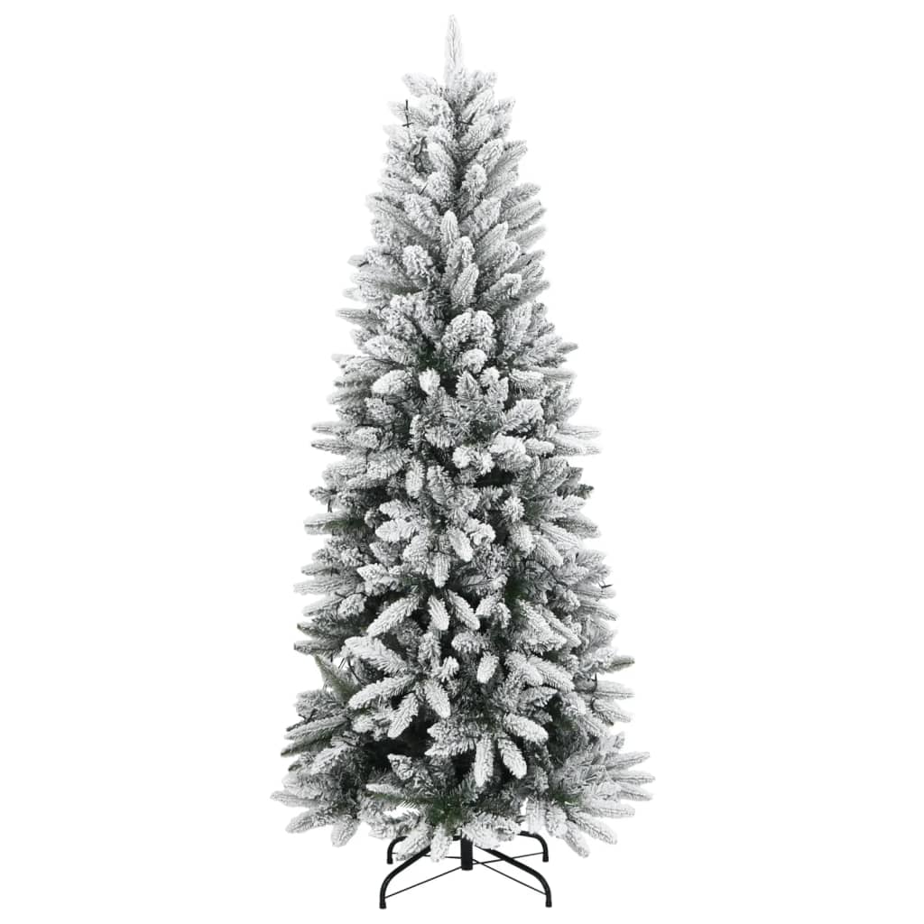 Kunstkerstboom met 300 LED's en sneeuw 210 cm