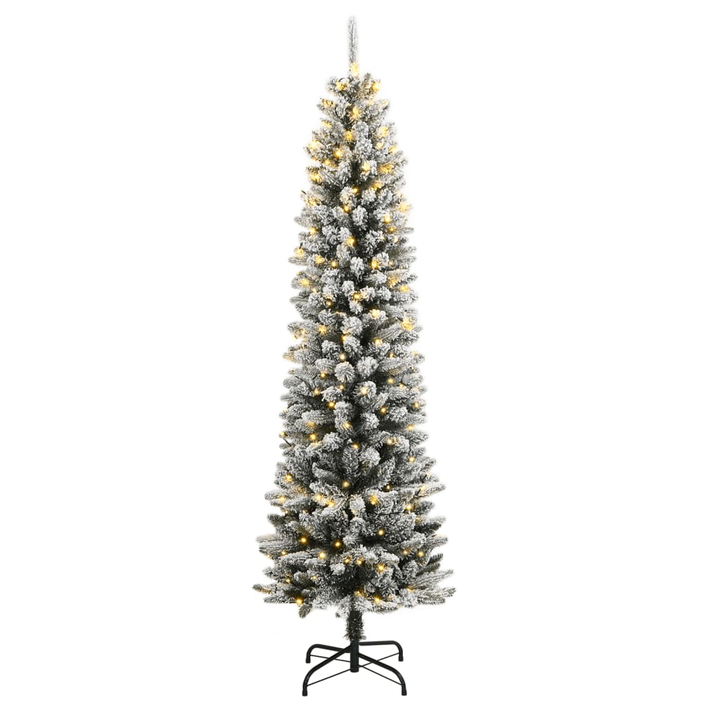 Kunstkerstboom met 300 LED's en sneeuw 180 cm