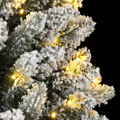 Kunstkerstboom met 300 LED's en sneeuw 210 cm