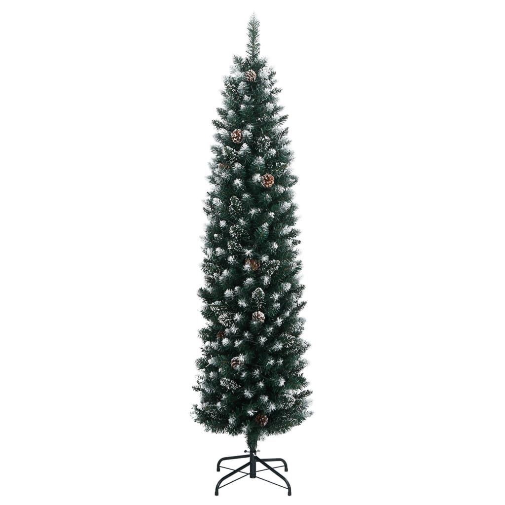 Kunstkerstboom smal met 300 LED's 240 cm