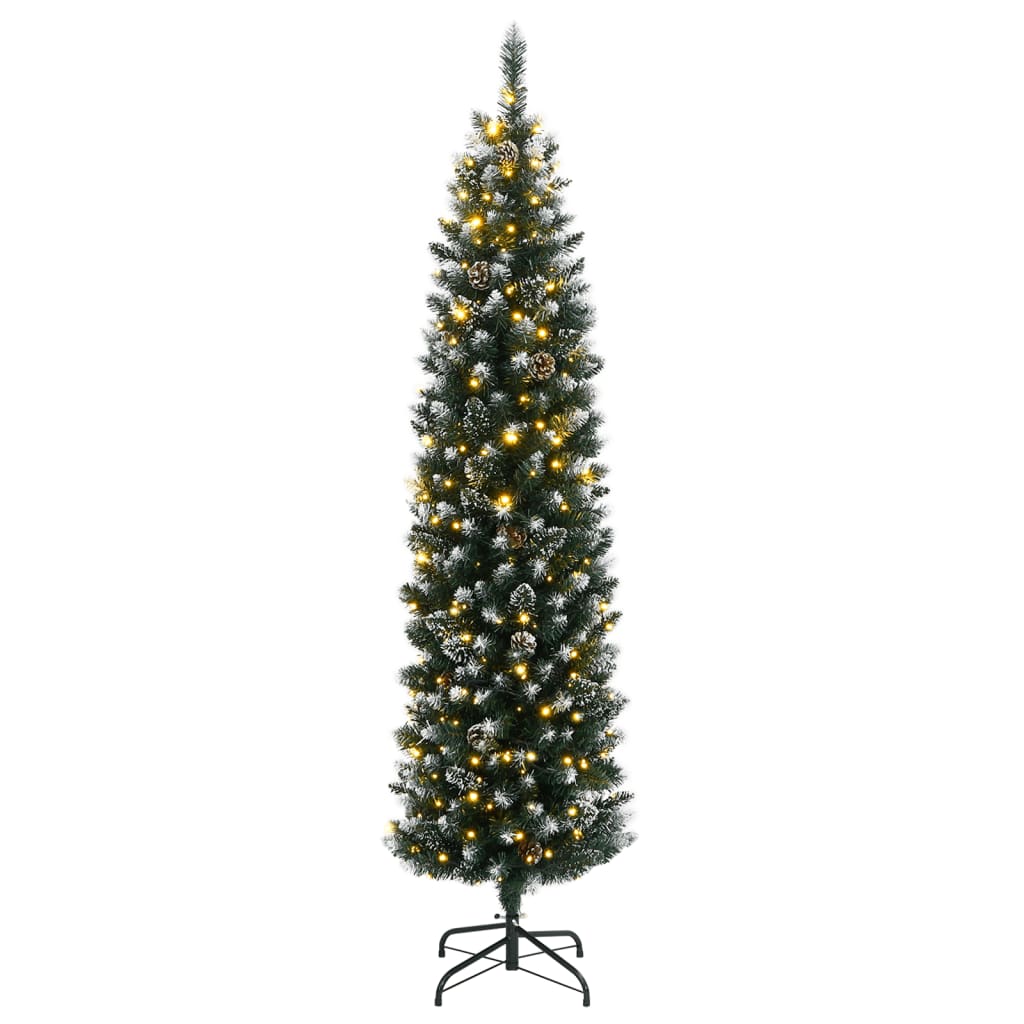 Kunstkerstboom smal met 300 LED's 240 cm