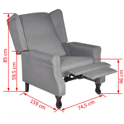 Fauteuil Stof Grijs