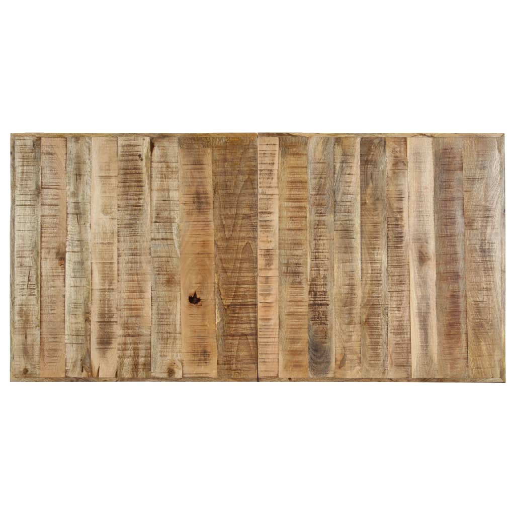 Eettafel 140X70X75 Cm Massief Ruw Mangohout