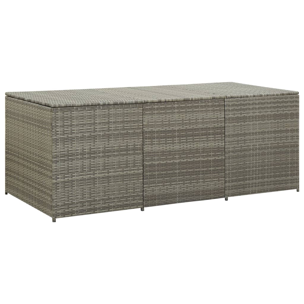 Tuinbox 180X90X75 Cm Poly Rattan Grijs