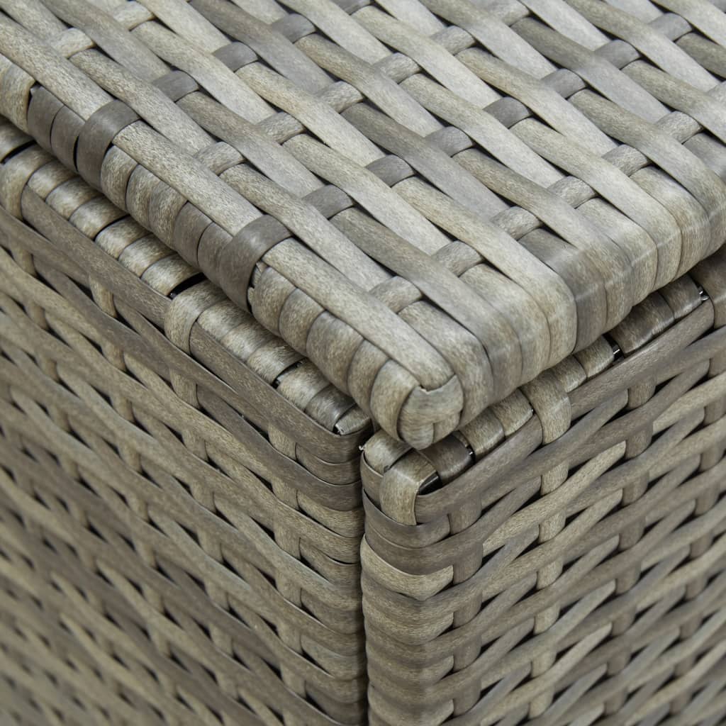 Tuinbox 180X90X75 Cm Poly Rattan Grijs