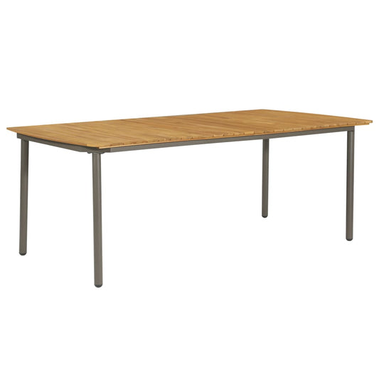 Tuintafel 200X100X72 Cm Massief Acaciahout En Staal