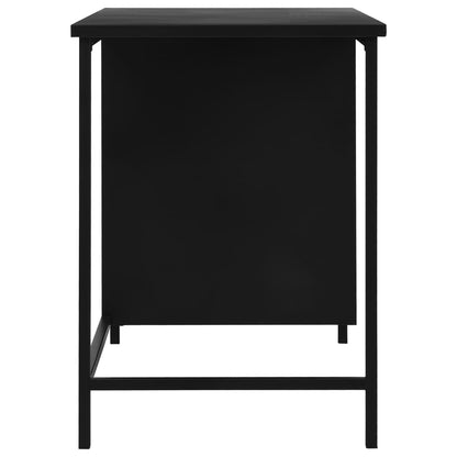 Bureau Met Lades Industrieel 120X55X75 Cm Staal Zwart