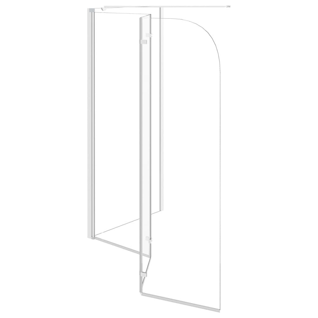 Badwand 120X69X130 Cm Gehard Glas Transparant