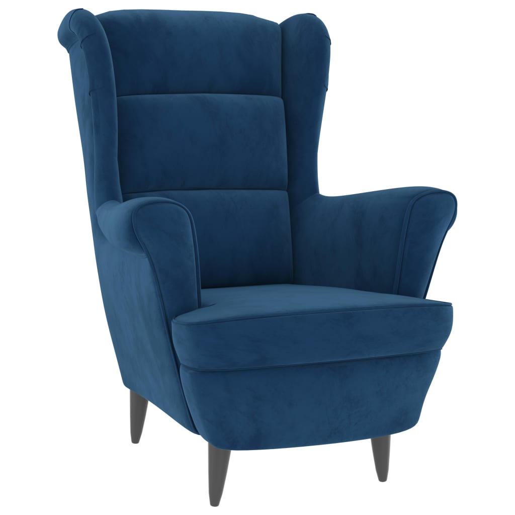 Fauteuil Fluweel Blauw