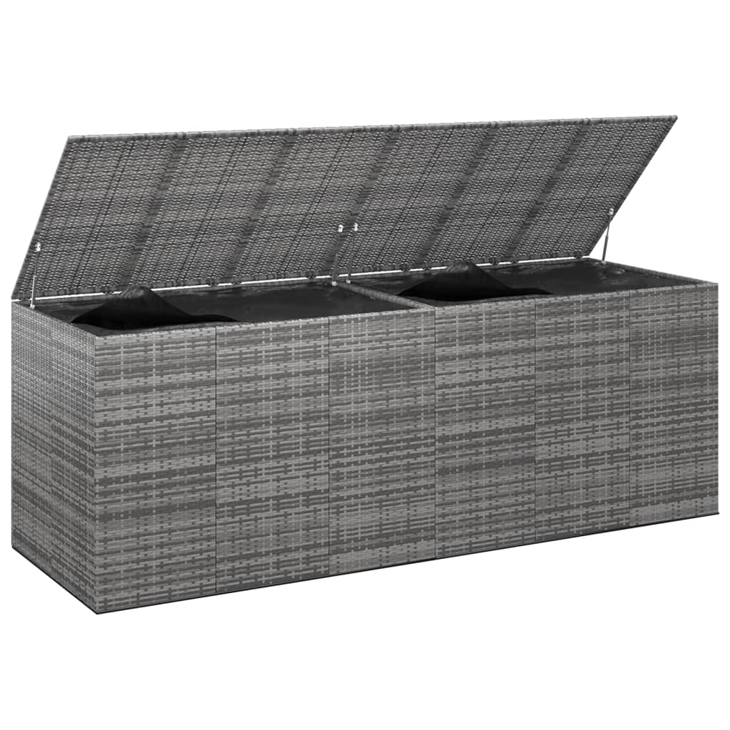 Tuinbox 291X100,5X104 Cm Polyetheen Rattan Grijs