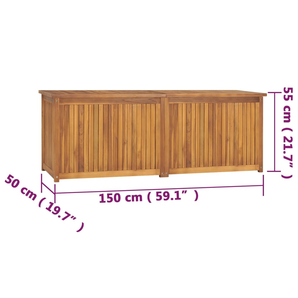 Tuinbox 150X50X55 Cm Massief Teakhout